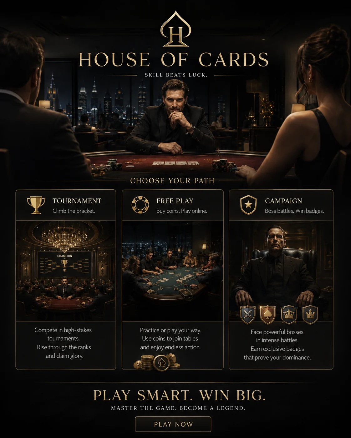 House of Cards mode selection concept